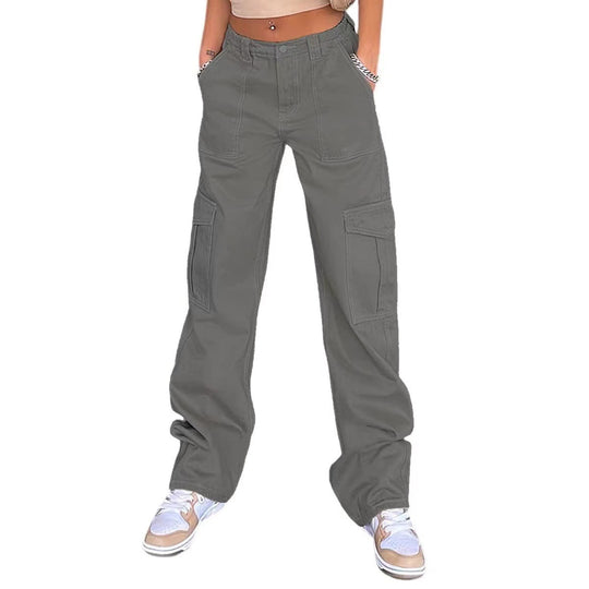 Damen Cargo-Hose mit praktischen Seitentaschen und weitem Schnitt EB