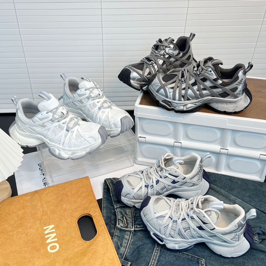 Damen Sportliche Lauf-Sneaker mit atmungsaktiver Mesh-Oberfläche und innovativem Dämpfungssystem EB