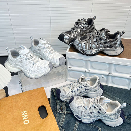 Damen Sportliche Lauf-Sneaker mit atmungsaktiver Mesh-Oberfläche und innovativem Dämpfungssystem EB