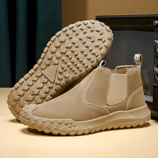 Damen Chelsea Boots mit rutschfester Profilsohle und flexiblem Schaft EB