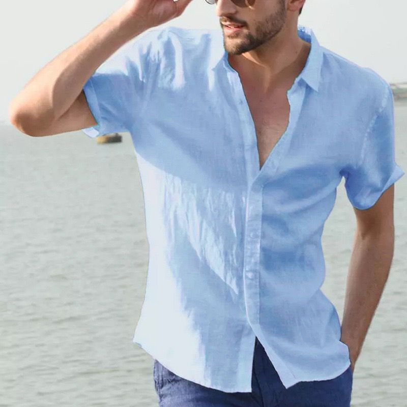Herren Leichtes Leinenhemd EB