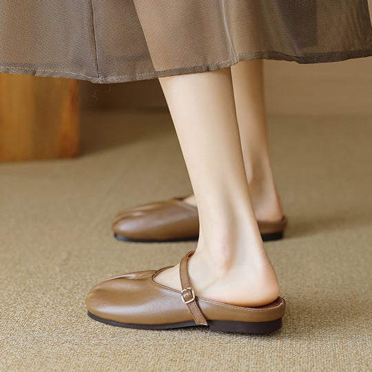 Damen elegante Clogs mit komfortabler Schnallenverstellung EB