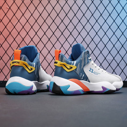 Damen Hochgeschnürte Sport Sneakers mit stoßdämpfendem Design und stylishem Obermaterial EB