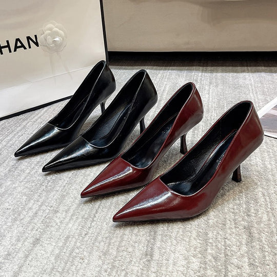 Damen Elegante spitze High Heels mit schmalem Absatz EB