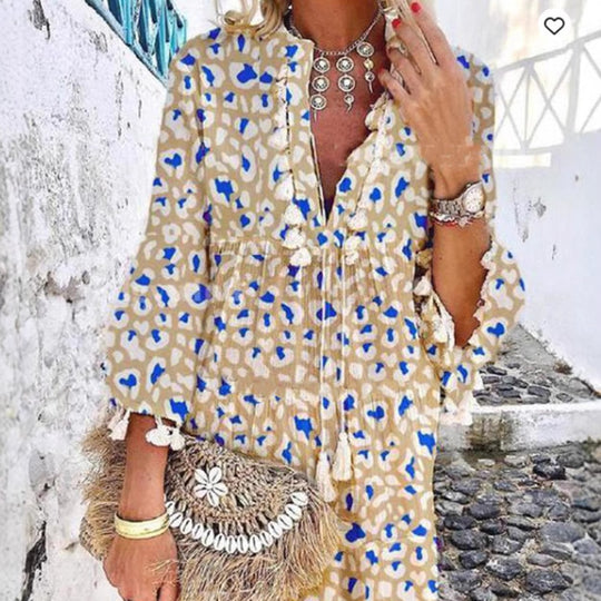 Damen Hippie-inspiriertes Kleid EB