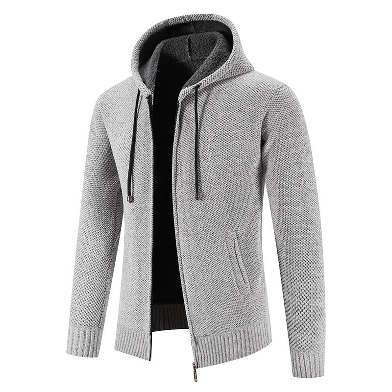 Herren Kapuzenjacke mit weichem Innenfutter und innovativem Design EB