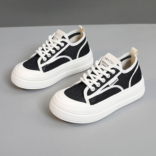 Damen modische Sneakers mit atmungsaktivem Obermaterial und dämpfender Laufsohle EB