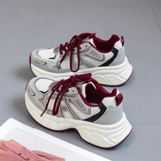 Damen Multicolor Laufschuhe mit atmungsaktiver Obermaterialstruktur und rutschfester Sohle EB