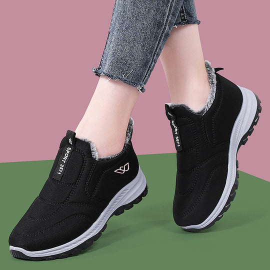 Damen gefütterte Slip-On Freizeitschuhe EB