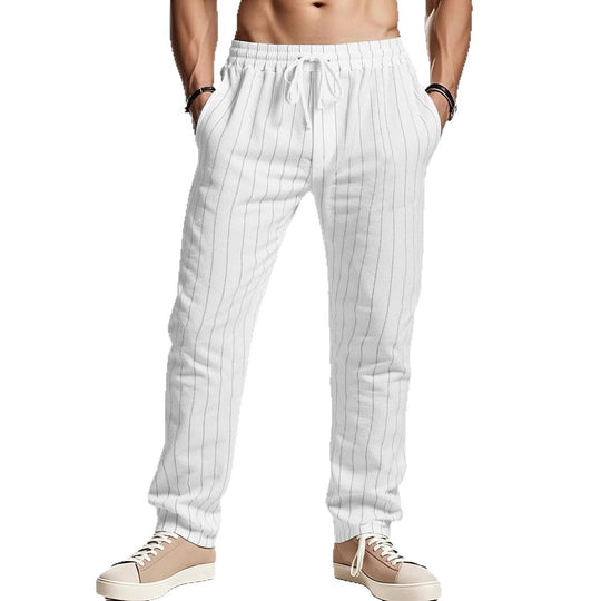 Herren komfortable Freizeithose mit gestreiftem Design EB
