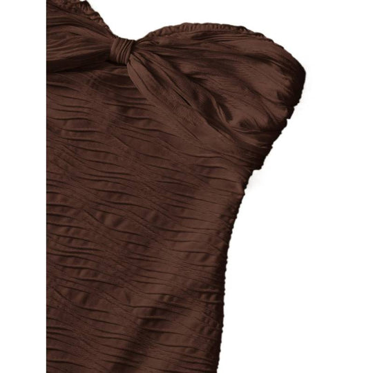 Damen Maxikleid mit gerafftem Design und seitlichem Schlitz EB