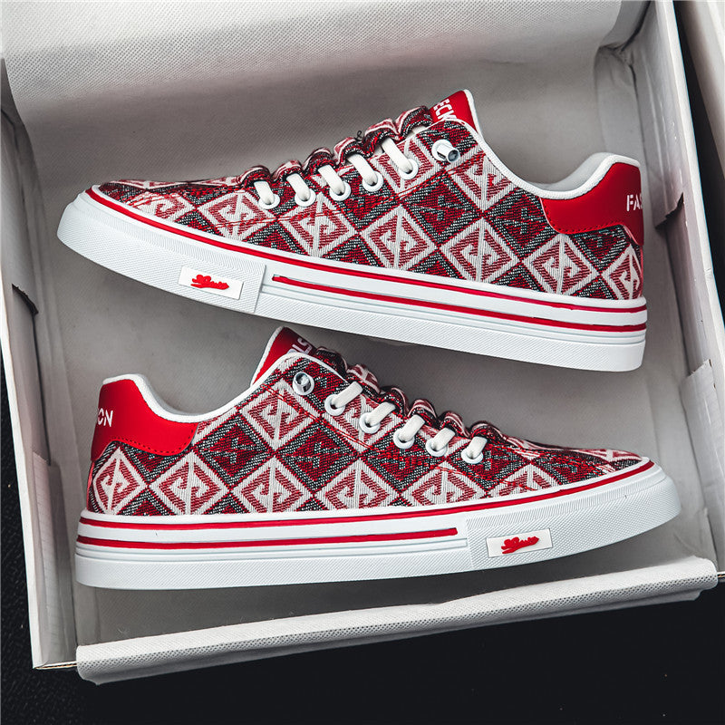 Damen Modische Sneaker mit geometrischem Muster EB