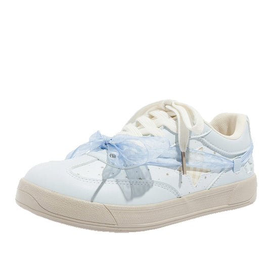 Damen Sneakers mit floralem Druck und innovativem Schnürsystem EB