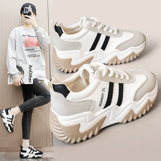 Damen Trendige Chunky Sneakers mit dämpfendem Sohlenprofil EB