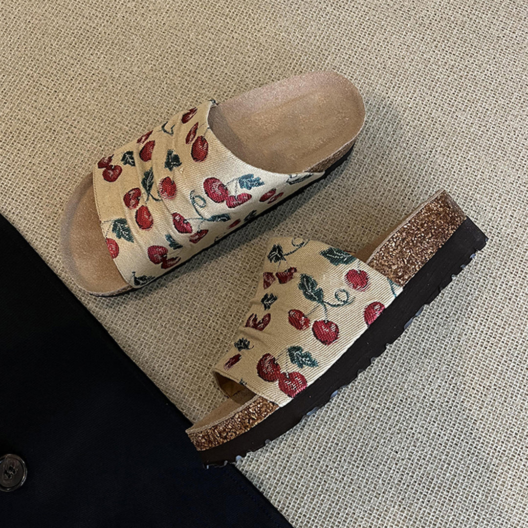 Damen modische Clogs mit floralem Design und rutschfester Sohle EB