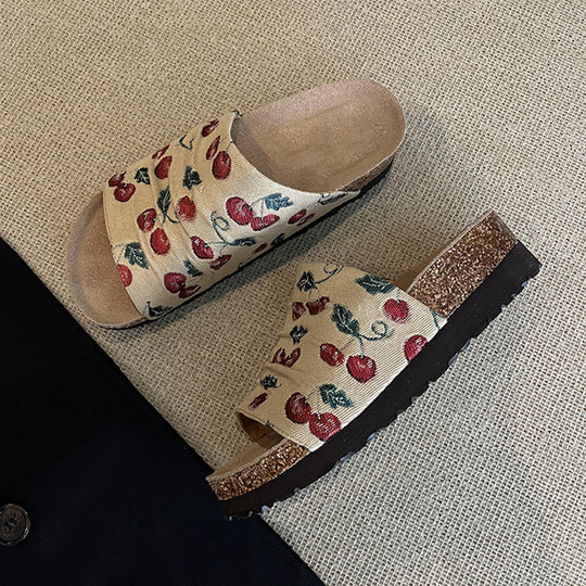 Damen modische Clogs mit floralem Design und rutschfester Sohle EB