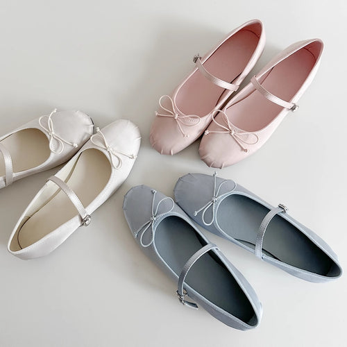 Damen Ballerinas mit verstellbarem Riemen und bequemer Innenpolsterung EB