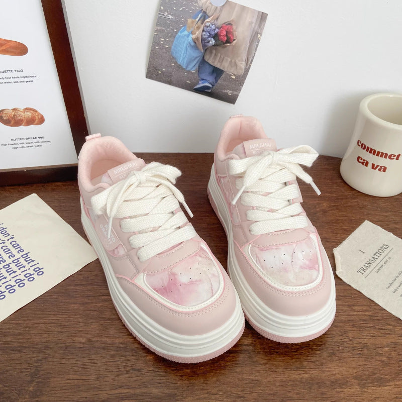 Damen Trendige Plateau-Sneaker mit komfortabler Dämpfung und modischer Silhouette EB