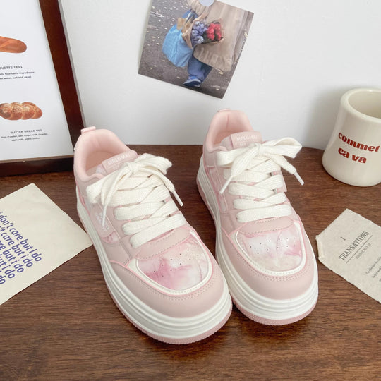 Damen Trendige Plateau-Sneaker mit komfortabler Dämpfung und modischer Silhouette EB