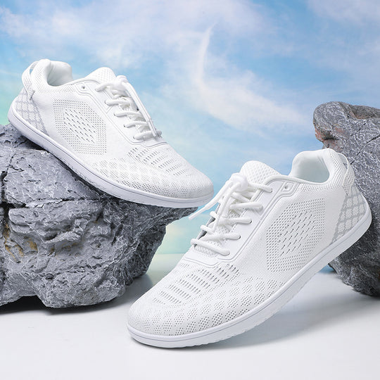 Unisex nan barfuß-inspirierter Strick-Sneaker mit elastischer Passform, Schnellzugkordel und griffiger Vollgummi-Laufsohle EB