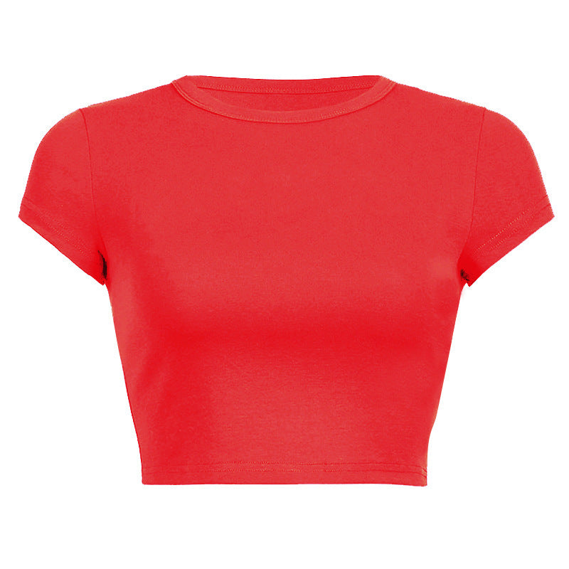 Damen Figurbetontes Crop-Top EB