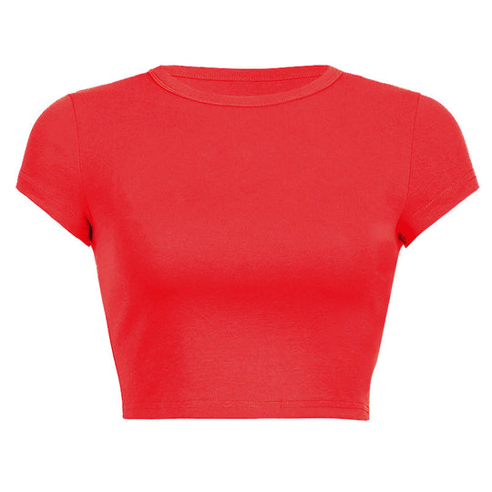 Damen Figurbetontes Crop-Top EB