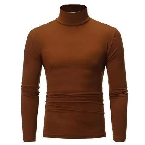Herren Rollkragenpullover aus elastischem Material mit eng anliegendem Schnitt EB