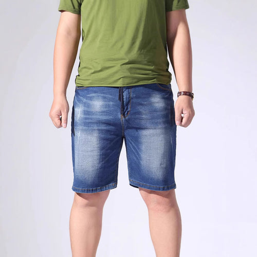 Herren Denim-Shorts mit elastischem Bund und lässigem Schnitt EB