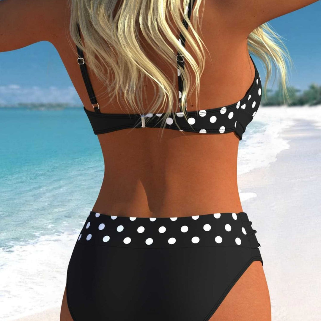 Damen Bikini-Set mit croppenden Oberteil und hohem Taillenschnitt EB