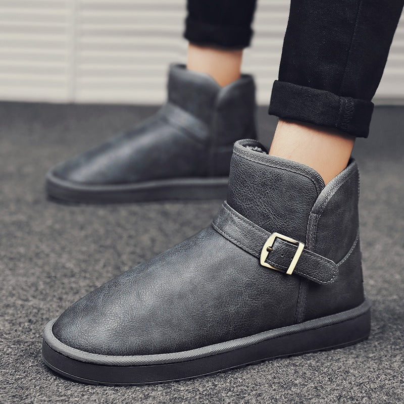 Damen elegante kurze Stiefel mit verstellbarem Riemen EB