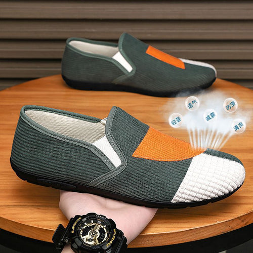 Damen lässige Slip-On Schuhe mit atmungsaktiver Oberflächenstruktur und rutschfester Sohle EB