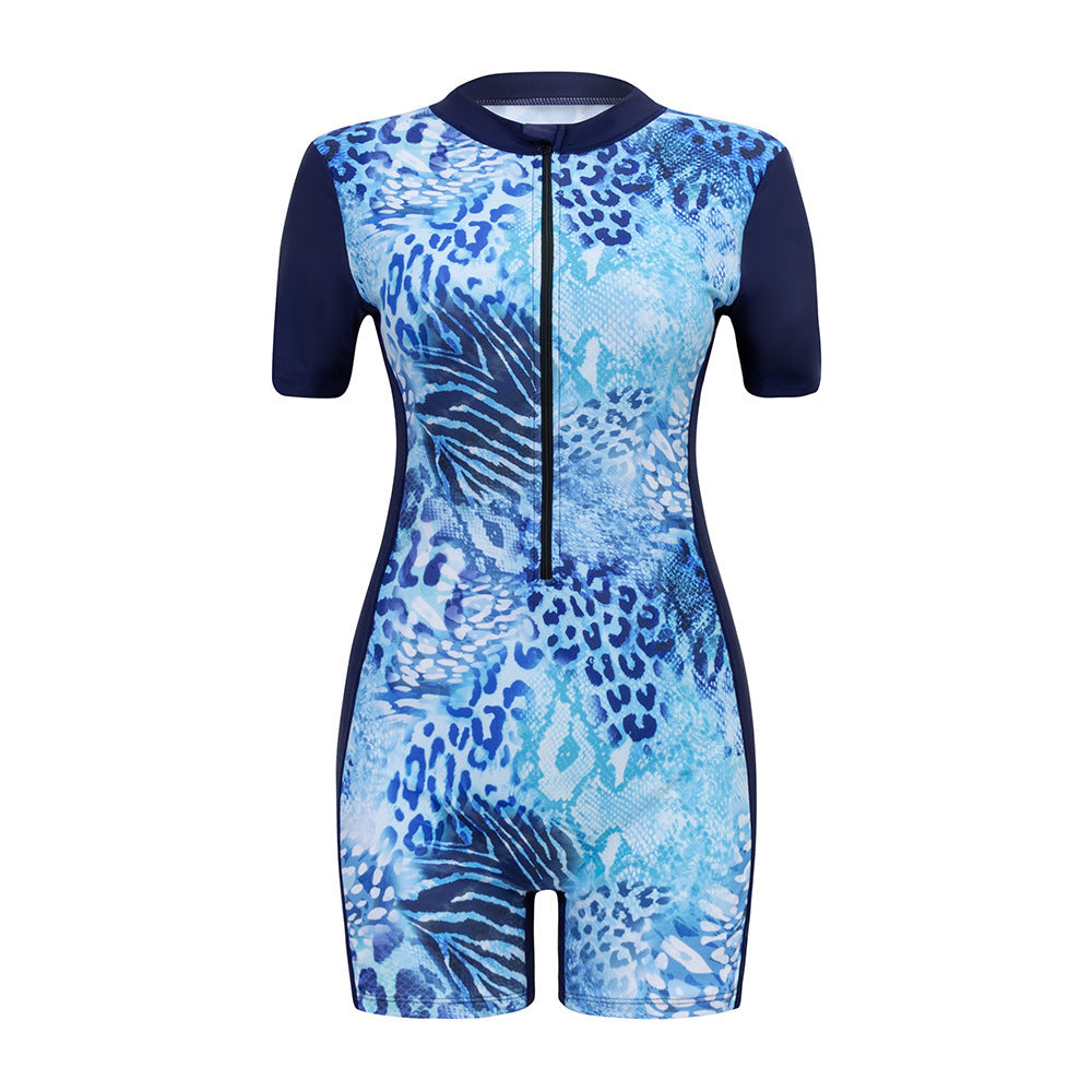 Damen funktionaler Kurzarm-Schwimmananzug EB