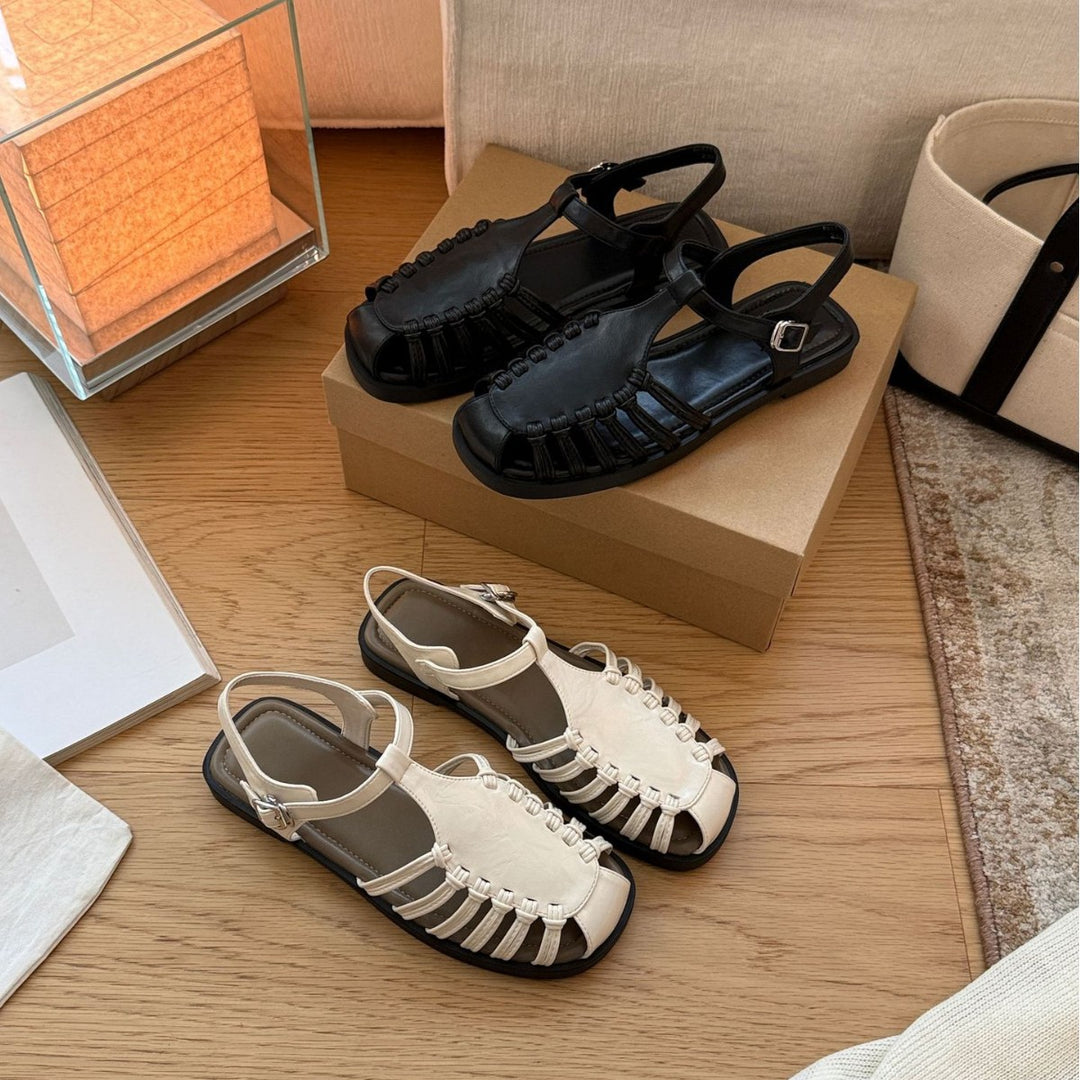 Damen Sandalen mit raffiniertem Riemendesign und komfortablem Fußbett EB