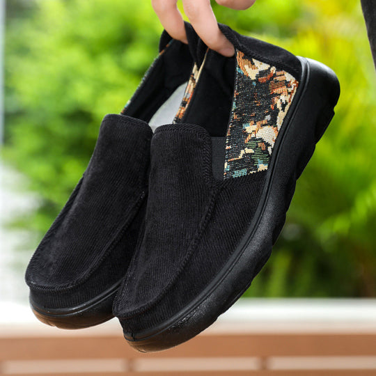 Damen Elegante Slip-On Freizeitschuhe mit atmungsaktivem Obermaterial und rutschfester Sohle EB