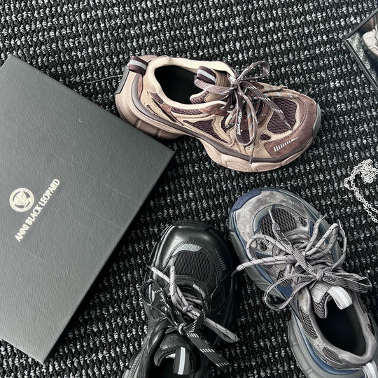 Damen Sportliche Sneakers mit robustem Sohlenprofil und atmungsaktivem Obermaterial EB