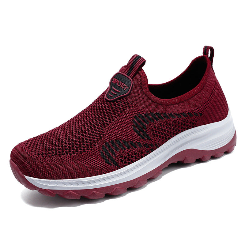 Damen Sportliche Freizeitschuhe mit elastischem Strickdesign EB