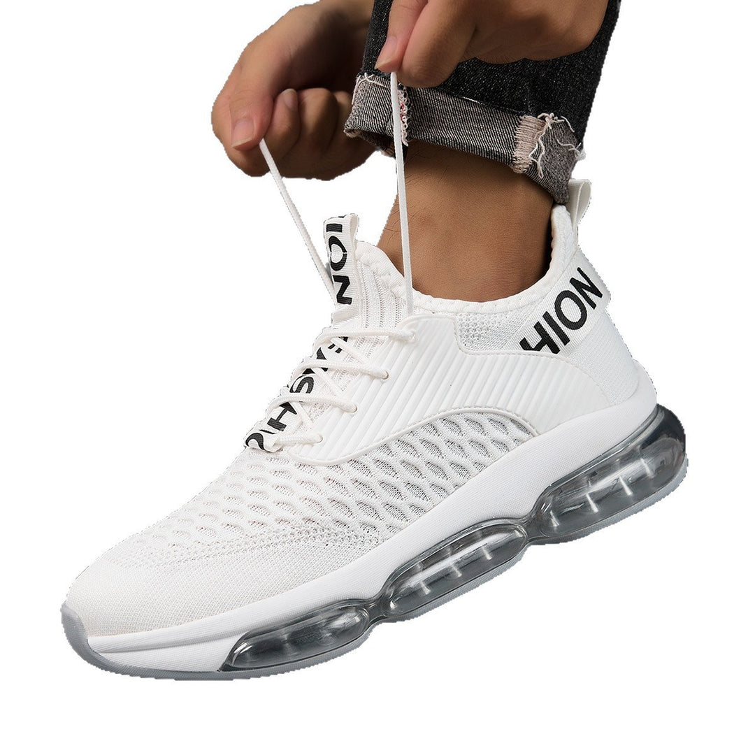 Damen Sportliche Sneakers mit atmungsaktiver Oberflächenstruktur und dämpfendem Luftpolstersystem EB