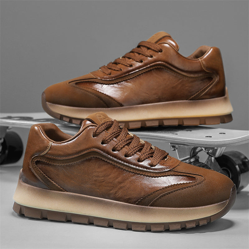 Damen Elegante und bequeme Sneakers mit weichem Leder und dämpfender Sohle EB
