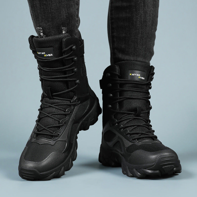 Damen Hochwertige Outdoor-Wanderschuhe mit atmungsaktivem Obermaterial und rutschfester Sohle EB