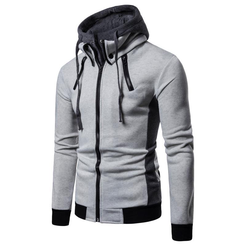 Herren Kapuzenjacke mit innovativem Design und praktischem Reißverschluss EB