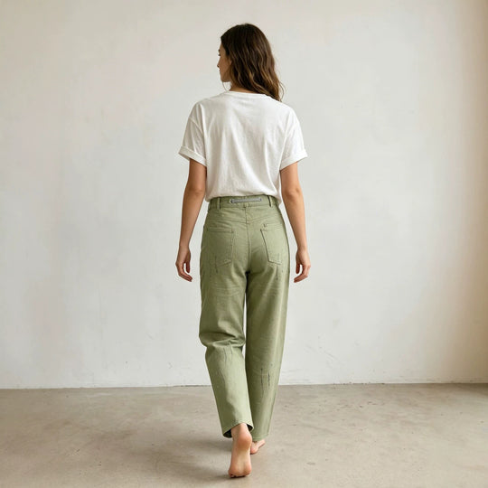 Damen nan oversized Strickpullover mit Rundhalsausschnitt und entspannter Silhouette EB