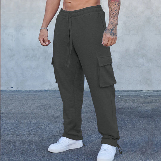 Herren Cargo-Jogginghose mit verstellbarem Bund und praktischen Seitentaschen EB