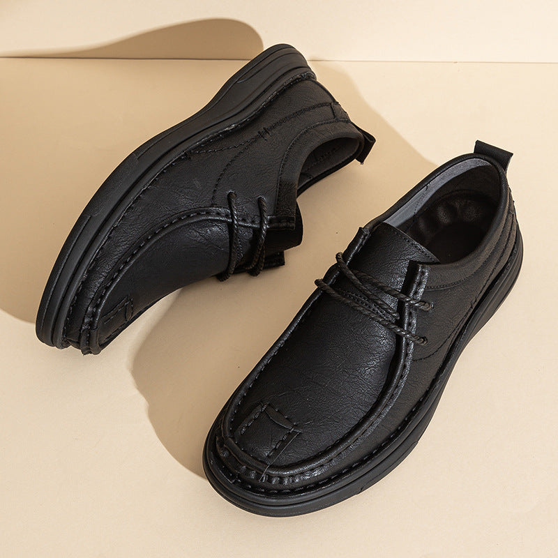 Herren Modische Schnürschuhe aus hochwertigem Kunstleder EB