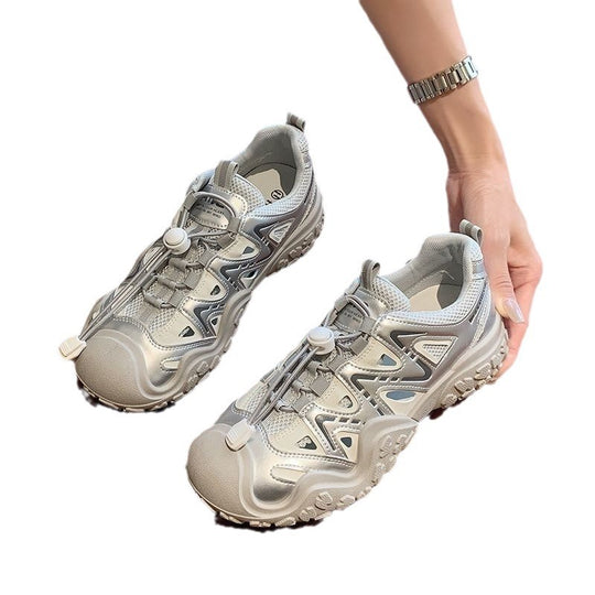 Damen Sportliche Sneakers mit atmungsaktiver Mesh-Oberfläche und rutschfester Sohle EB