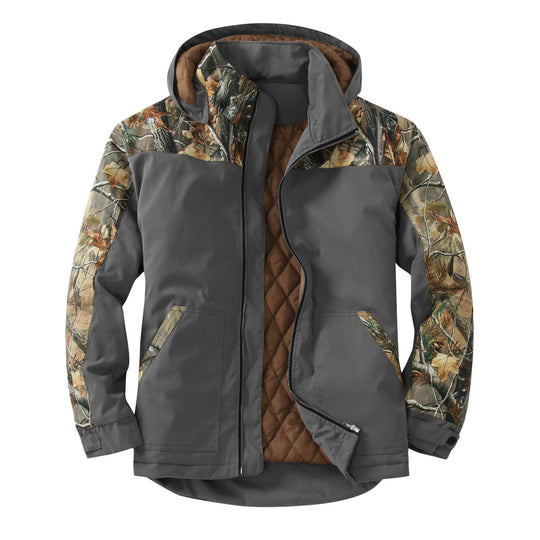 Damen wetterfeste Outdoorjacke mit vielseitigem Camouflage-Design EB