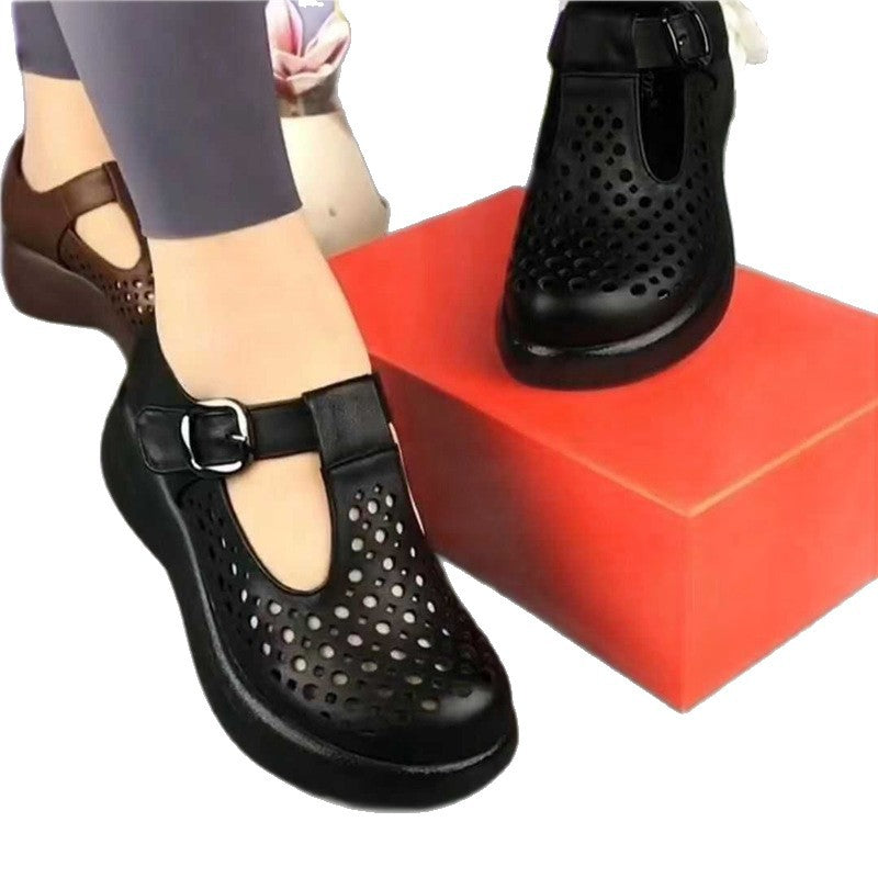 Damen Atmungsaktive Clogs mit verstellbarem Riemen und rutschfester Sohle EB
