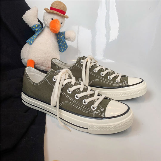 Damen Leichte Canvas-Sneaker mit rutschfester Sohle EB