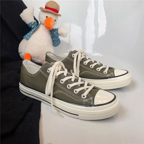 Damen Leichte Canvas-Sneaker mit rutschfester Sohle EB