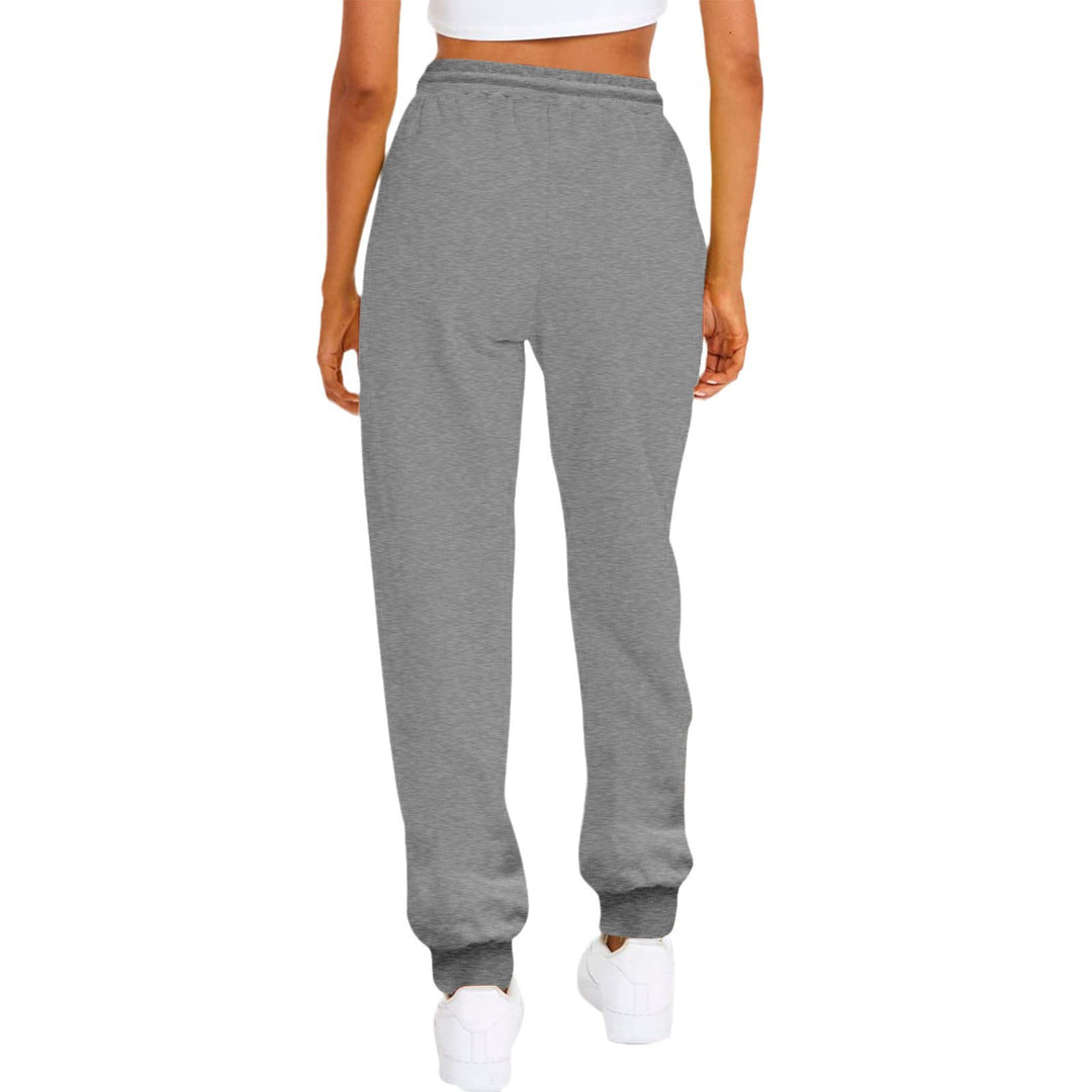 Damen nan komfortable Jogginghose mit Kordelzug Seitentaschen und geripptem Knöchelabschluss EB