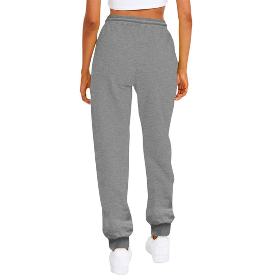 Damen nan komfortable Jogginghose mit Kordelzug Seitentaschen und geripptem Knöchelabschluss EB